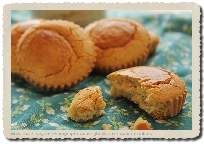 A recipe for corn muffins that are vegan and gluten-free.